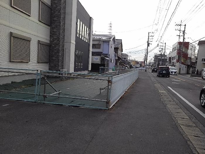 最初の工事区