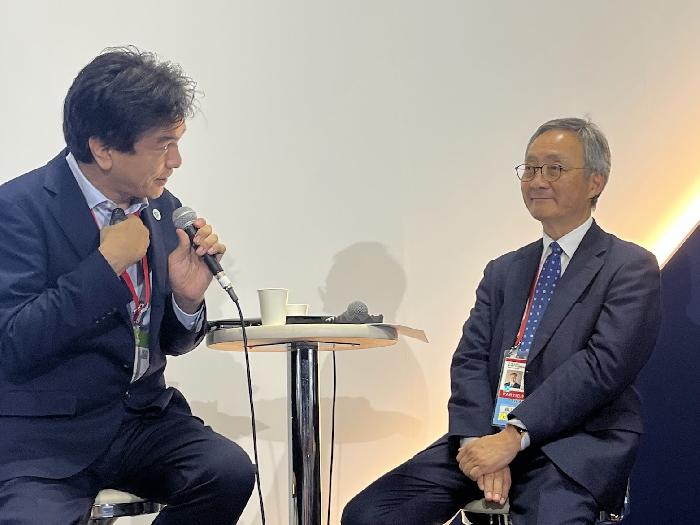 社長と渋沢氏の絶妙なコンビネーション